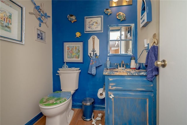 79 Blue Heron Cv, Abbeville, SC 29620 - bathroom featuring vanity and wood finished floors