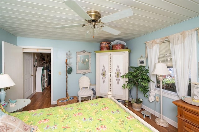 79 Blue Heron Cv, Abbeville, SC 29620 - bedroom featuring wood finished floors and a ceiling fan