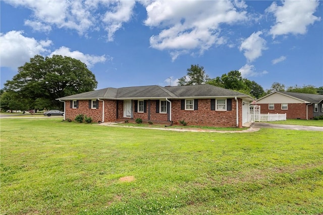 2909 Olive St, Anderson, SC 29625 - single story home with a front yard, brick siding, and driveway