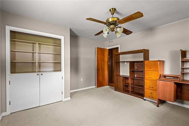 2909 Olive St, Anderson, SC 29625 - unfurnished bedroom with carpet flooring and ceiling fan