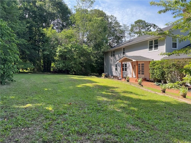 102 Buckingham Ct, Easley, SC 29640 - view of grassy yard with french doors