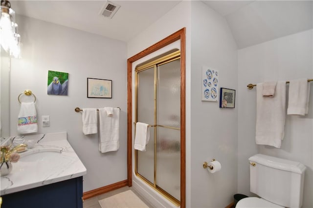 405 Windcrest Ct, Salem, SC 29676 - full bathroom with vanity and a stall shower