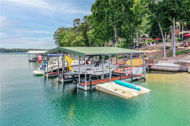 405 Windcrest Ct, Salem, SC 29676 - dock area featuring a water view and boat lift