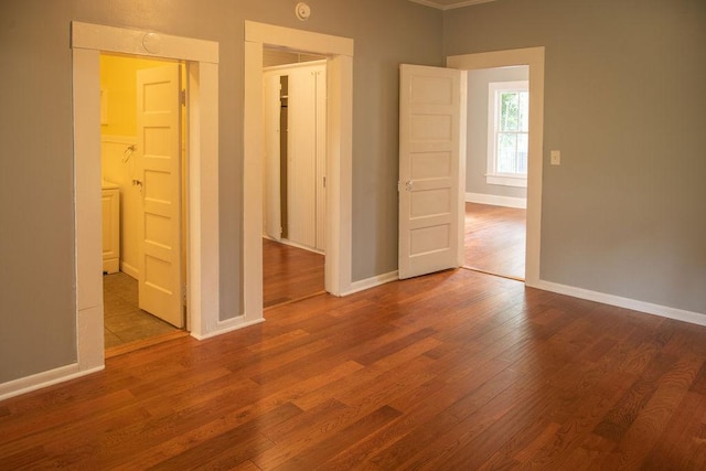 200 Bulwinkle Dr, Walhalla, SC 29691 - unfurnished bedroom with wood finished floors and ornamental molding