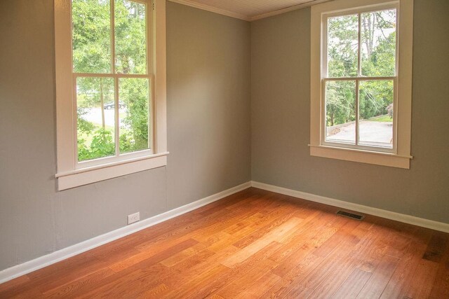 200 Bulwinkle Dr, Walhalla, SC 29691 - empty room featuring ornamental molding, light wood finished floors, and plenty of natural light