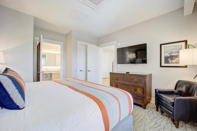 13500 Clemson Blvd Unit 2410, Seneca, SC 29678 - carpeted bedroom with connected bathroom and baseboards
