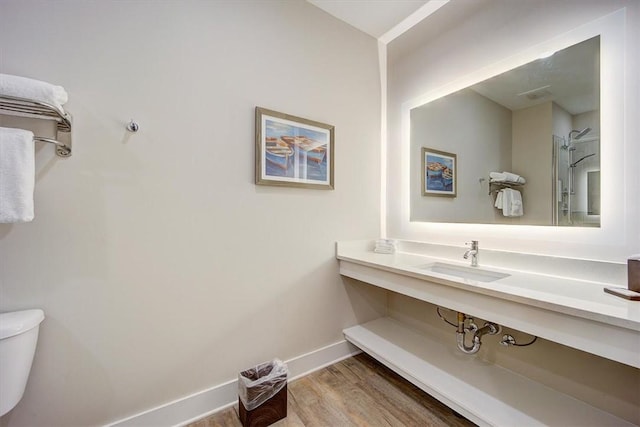 13500 Clemson Blvd Unit 2410, Seneca, SC 29678 - bathroom with wood finished floors and vanity