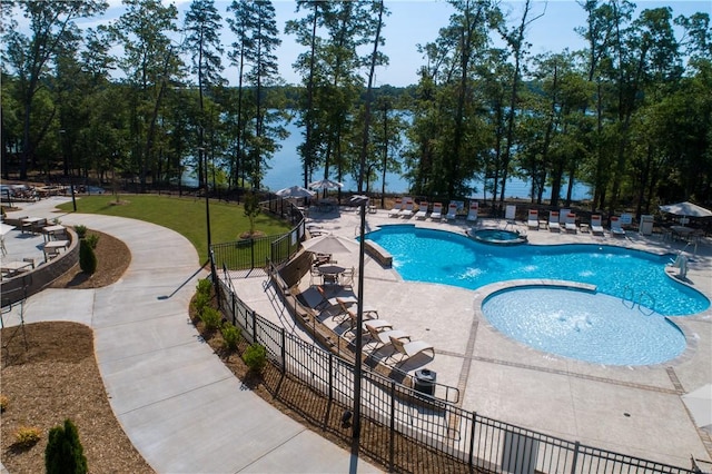13500 Clemson Blvd Unit 2410, Seneca, SC 29678 - view of swimming pool with a patio and a pool with connected hot tub