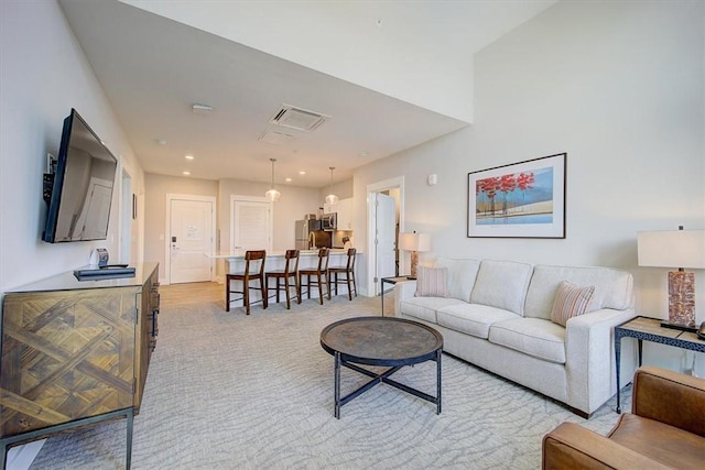 13500 Clemson Blvd Unit 2410, Seneca, SC 29678 - living area featuring recessed lighting and light colored carpet
