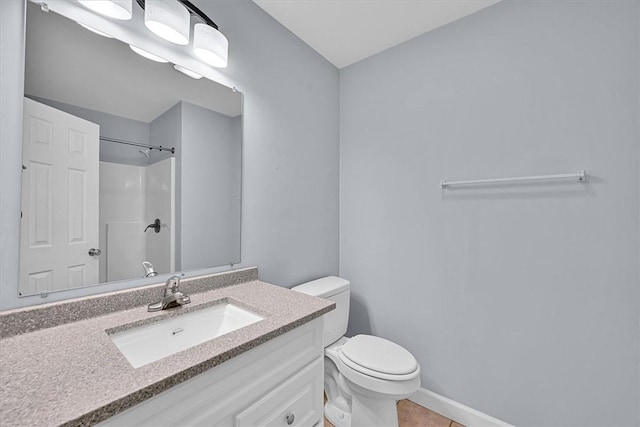 440 Cooley Bridge Rd, Pelzer, SC 29669 - full bath featuring vanity, a shower, and tile patterned floors
