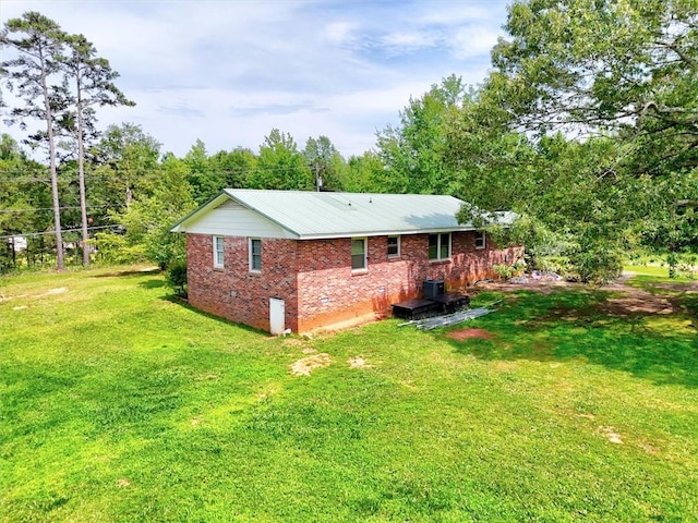 440 Cooley Bridge Rd, Pelzer, SC 29669 - rear view of property with brick siding and a lawn