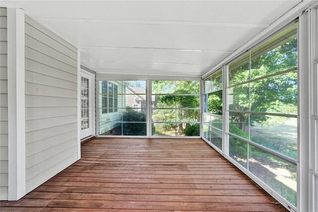 10 Laurelcrest Ln, Travelers Rest, SC 29690 - unfurnished sunroom with hardwood / wood-style flooring