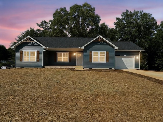 325 Code Cir, Seneca, SC 29678 - ranch-style home featuring concrete driveway, an attached garage, crawl space, and a front yard
