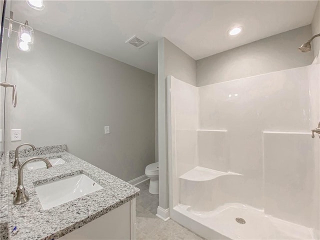 325 Code Cir, Seneca, SC 29678 - full bathroom featuring double vanity and a shower