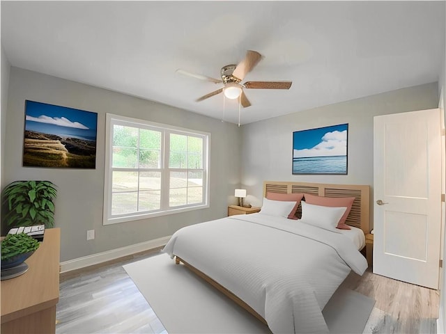 325 Code Cir, Seneca, SC 29678 - bedroom featuring light wood-style flooring and a ceiling fan