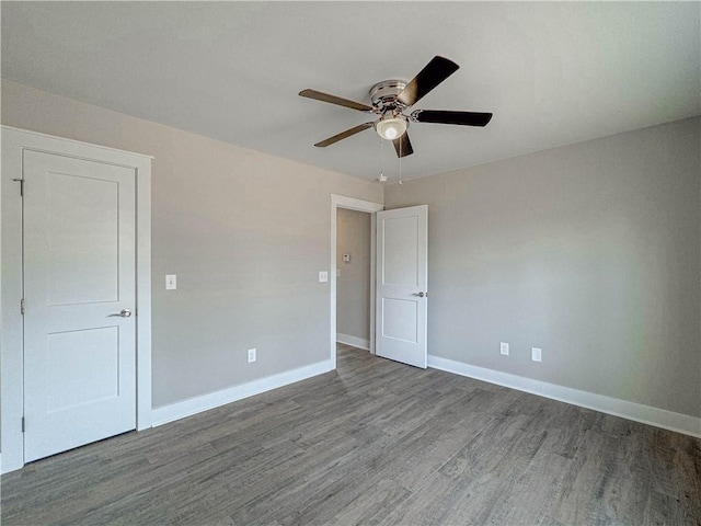 325 Code Cir, Seneca, SC 29678 - unfurnished bedroom featuring wood finished floors and ceiling fan