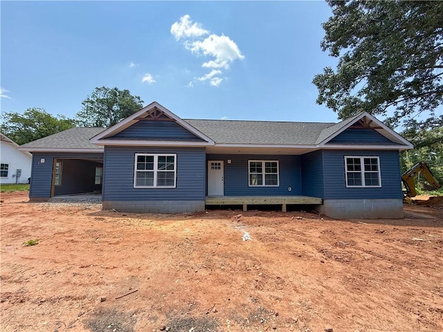 325 Code Cir, Seneca, SC 29678 - view of front of home featuring a shingled roof and covered porch