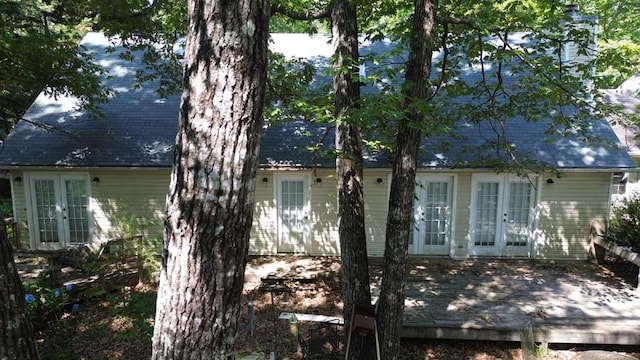621 Chase Lndg, Martin, GA 30557 - view of side of home with french doors and a wooden deck