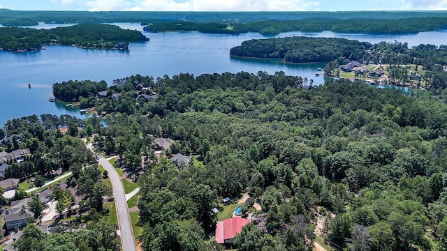 197 Jubie Ln, Seneca, SC 29672 - aerial view of property and surrounding area with a large body of water and a forest