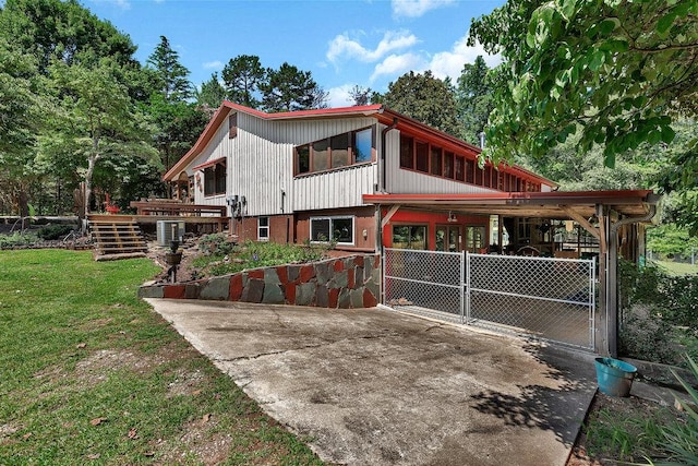 197 Jubie Ln, Seneca, SC 29672 - back of house with a gate and a wooden deck