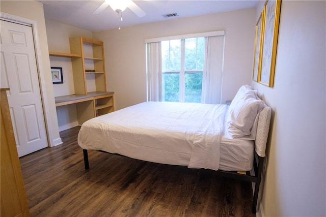633 Harts Cove Way Unit 633, Seneca, SC 29678 - bedroom featuring dark wood-style flooring and ceiling fan