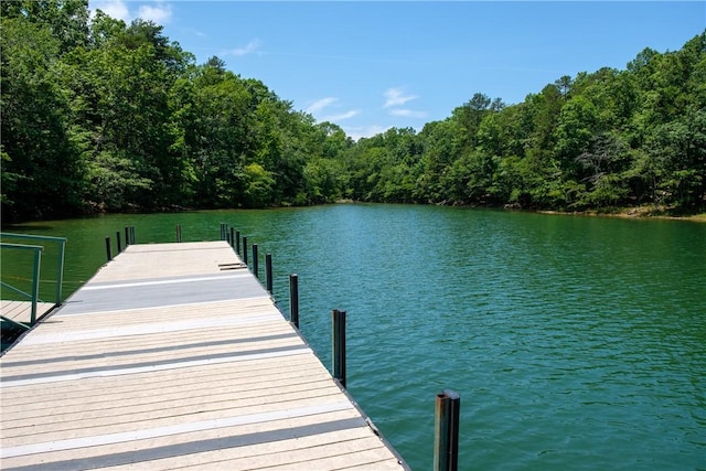 633 Harts Cove Way Unit 633, Seneca, SC 29678 - dock with a water view and a wooded view