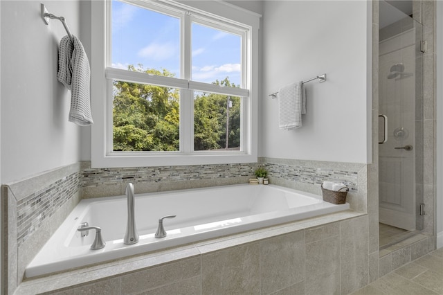 914 Blue Moon St, Taylors, SC 29687 - bathroom featuring a stall shower and a garden tub