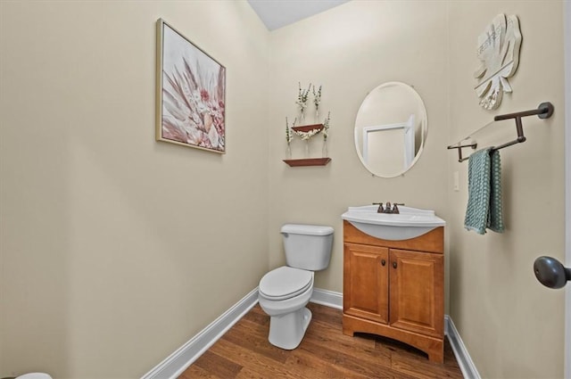 213 Redbud St, Seneca, SC 29672 - half bath with vanity and wood finished floors