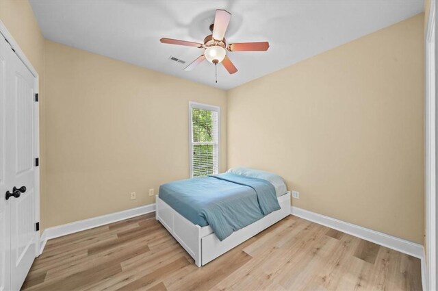 213 Redbud St, Seneca, SC 29672 - bedroom featuring light wood-style flooring and ceiling fan