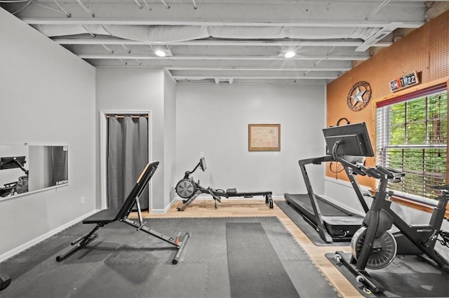 213 Redbud St, Seneca, SC 29672 - workout room featuring baseboards