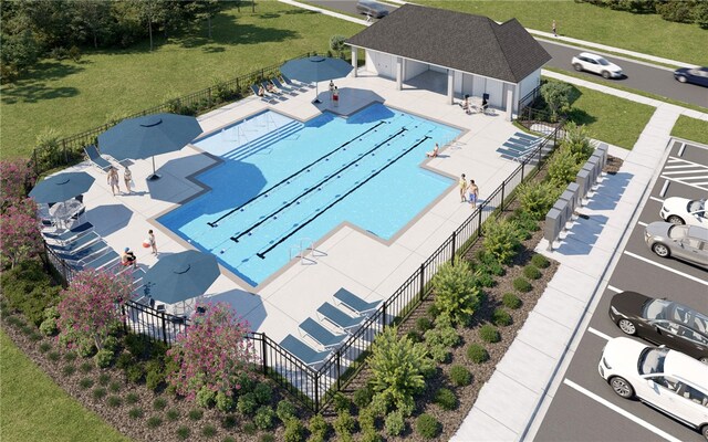 109 Sunrise Ct Unit Sun0005, Anderson, SC 29625 - view from above of property featuring a pool area