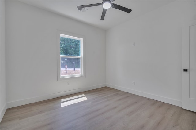 110 Dalton Rd, Seneca, SC 29678 - empty room featuring light wood-style flooring and a ceiling fan