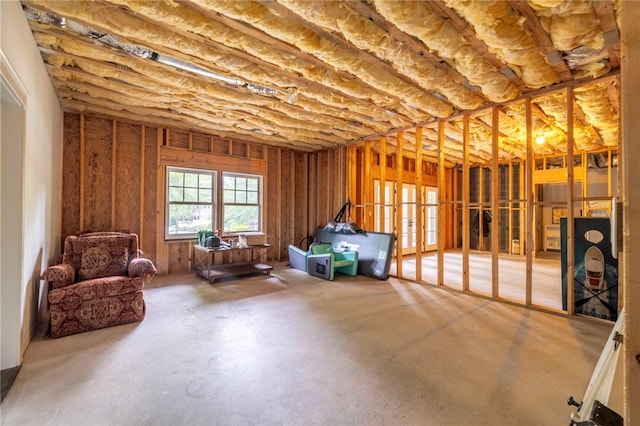 129 N Lawn Dr, Sunset, SC 29685 - misc room with finished concrete flooring