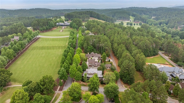 129 N Lawn Dr, Sunset, SC 29685 - bird's eye view of a heavily wooded area and mountains