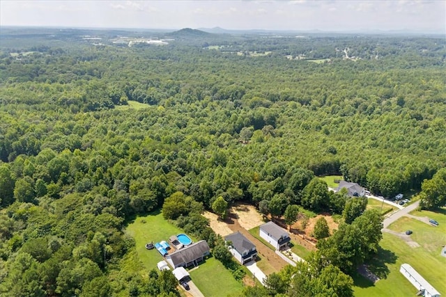 123 Moore Dr, Easley, SC 29642 - bird's eye view of a heavily wooded area