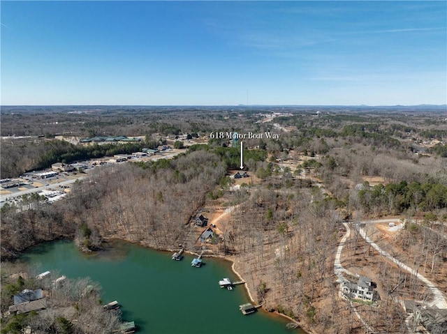 618 Motor Boat Way, Seneca, SC 29672 - aerial view of property's location featuring a large body of water