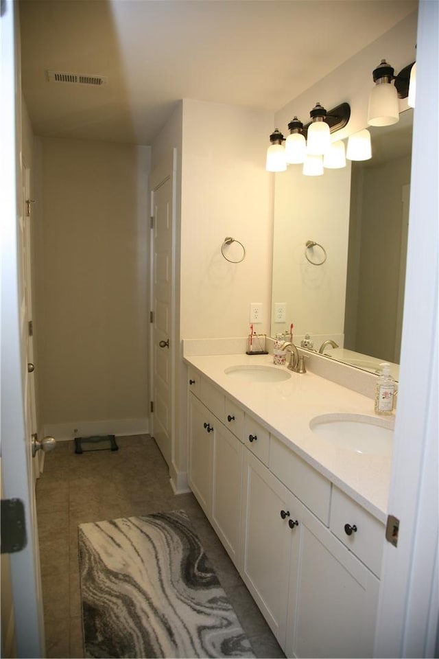 104 Laurel Oak Dr, Anderson, SC 29621 - full bathroom with double vanity and tile patterned flooring