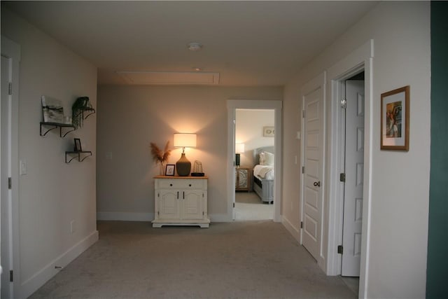 104 Laurel Oak Dr, Anderson, SC 29621 - hallway with attic access and carpet floors