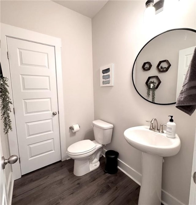 104 Laurel Oak Dr, Anderson, SC 29621 - bathroom with baseboards and wood finished floors