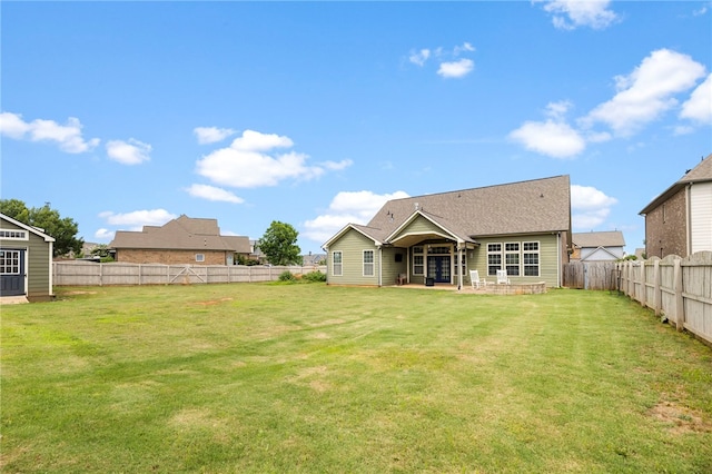 100 Dartford Ct, Easley, SC 29642 - back of property featuring a fenced backyard and a patio area