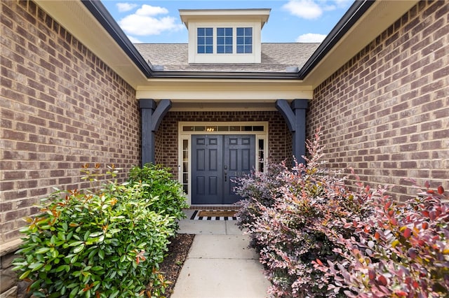 100 Dartford Ct, Easley, SC 29642 - property entrance featuring brick siding and roof with shingles