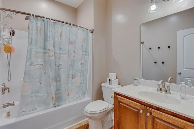 5120 Sunset Rdg, Easley, SC 29642 - full bathroom with vanity and shower / bath combo with shower curtain