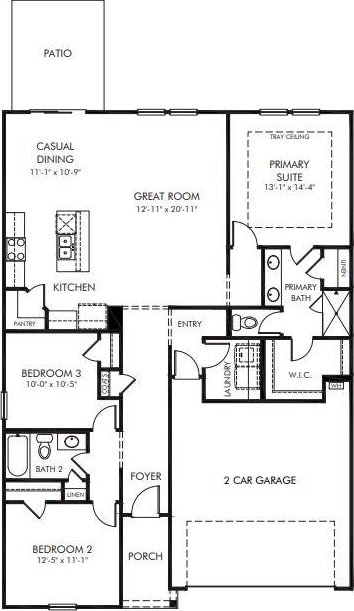 235 Merriweather Way, Spartanburg, SC 29306 - view of floor plan / room layout