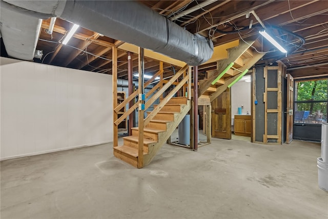 320 Whitfield Dr, Pendleton, SC 29670 - basement featuring stairway