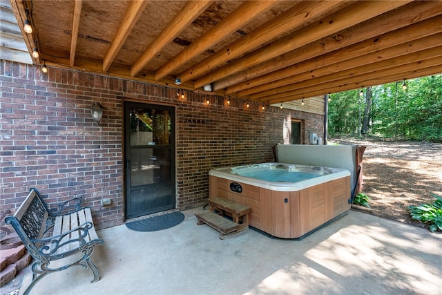 320 Whitfield Dr, Pendleton, SC 29670 - view of patio with a hot tub