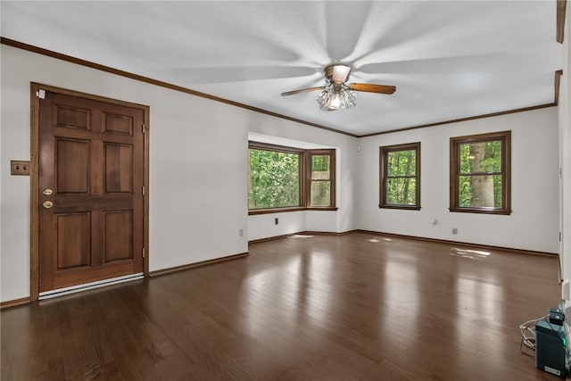 320 Whitfield Dr, Pendleton, SC 29670 - unfurnished room featuring ceiling fan, crown molding, and wood finished floors