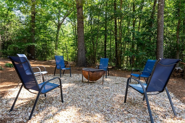 320 Whitfield Dr, Pendleton, SC 29670 - view of patio / terrace with a wooded view