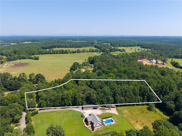 320 Whitfield Dr, Pendleton, SC 29670 - view of property location featuring a heavily wooded area and property parcel outlined