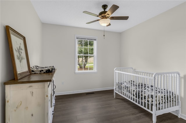 1330 Grove Rd, Anderson, SC 29621 - bedroom with dark wood-style flooring and ceiling fan