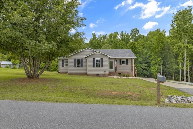 1330 Grove Rd, Anderson, SC 29621 - view of front of house featuring crawl space and a front lawn
